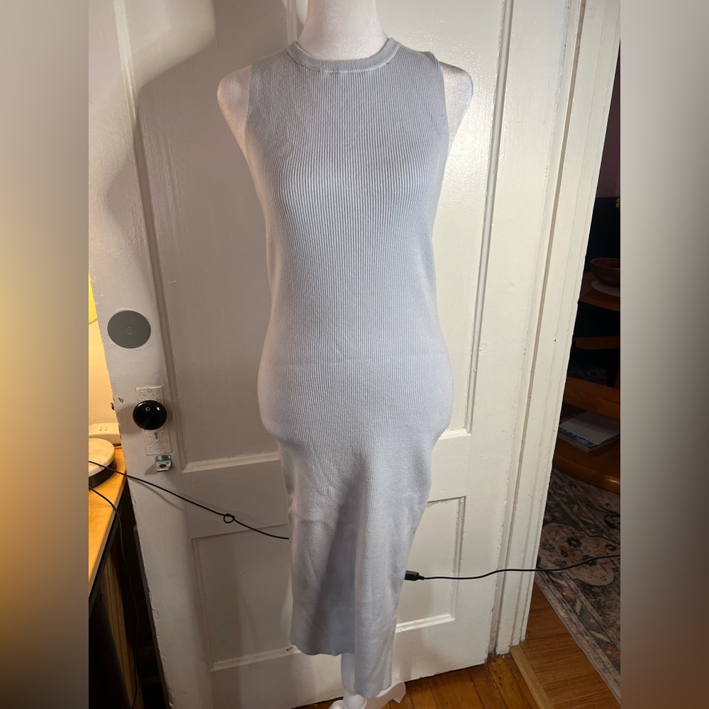 Express Sleeveless White Midi Dress